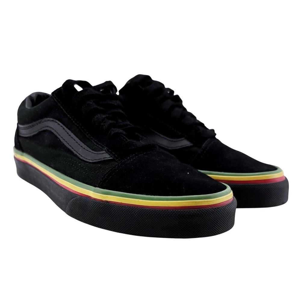 Vans‎ Youth Black Rasta Colored - Size 3.5